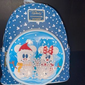Mickey and Minnie Snowglobe Loungefly